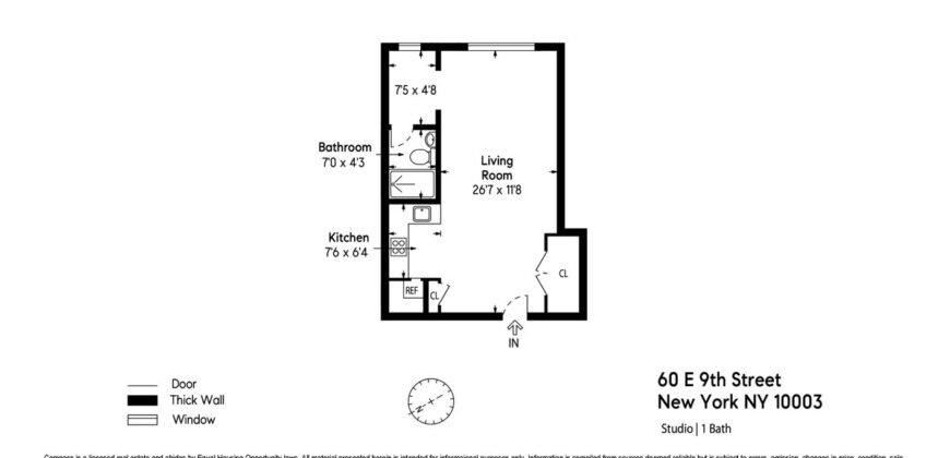 60 East 9th Street, Unit 402, Greenwich Village, Manhattan, NY 10003