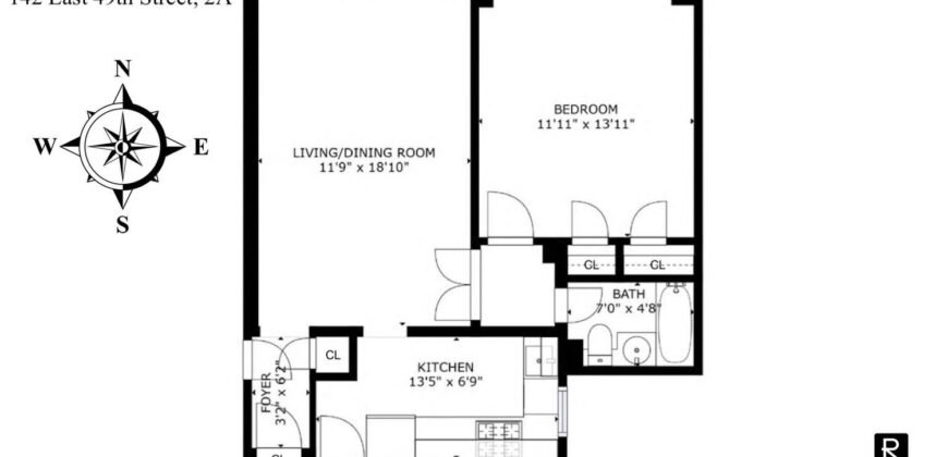 142 East 49th Street, Unit 2A, Midtown East, Manhattan, NY 10017