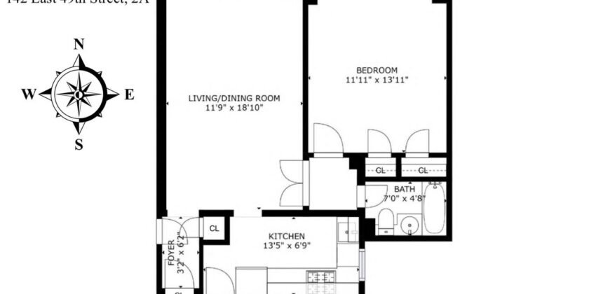 142 East 49th Street, Unit 2A, Midtown East, Manhattan, NY 10017